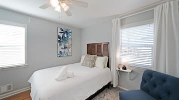 2 habitaciones, escritorio, wifi y ropa de cama
