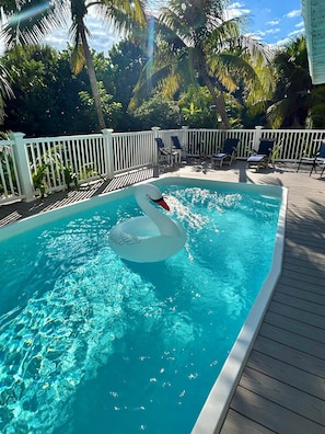 Udendørs pool, opvarmet pool