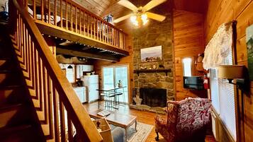 TV connectée, cheminée