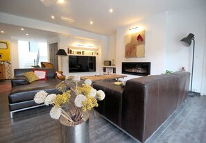 TV - Modern villa in Vers-Pont-du-Gard, private pool and pets allowed ( 2 ). (VERS-PONT-DU-GARD)