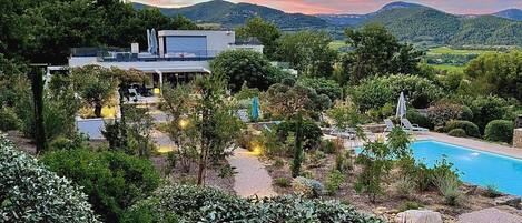 A heated pool