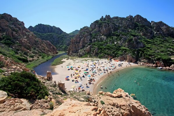 Vlak bij het strand