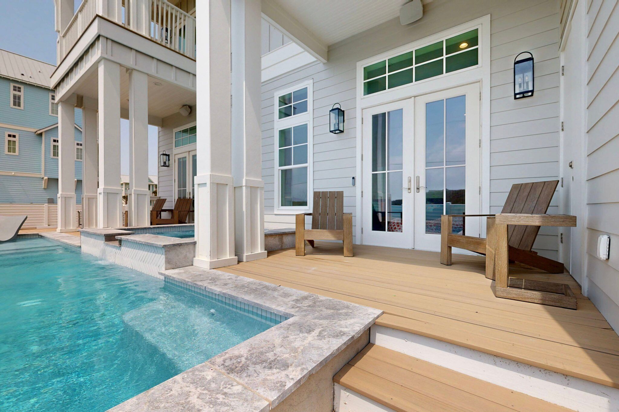 Een verwarmd zwembad