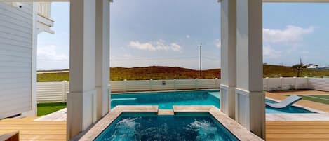 A heated pool