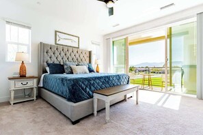 4 bedrooms, desk, iron/ironing board, travel crib