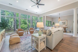 TV, table football, ping pong