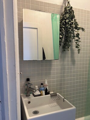Haartrockner, Handtücher, Seife, Toilettenpapier