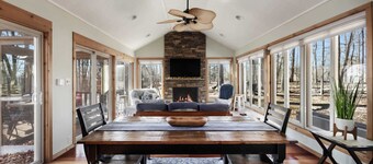 3 Fireplaces, Hot Tub, Fire Pit, Deck, Pool Access