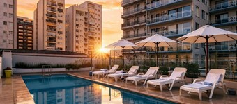 Beautiful apartment with pool, gym, laundry and co-working space