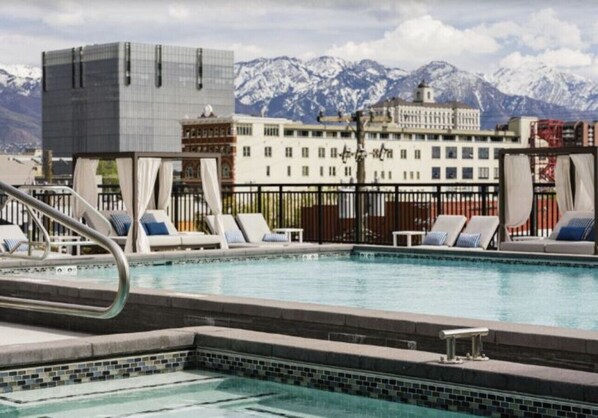 A heated pool