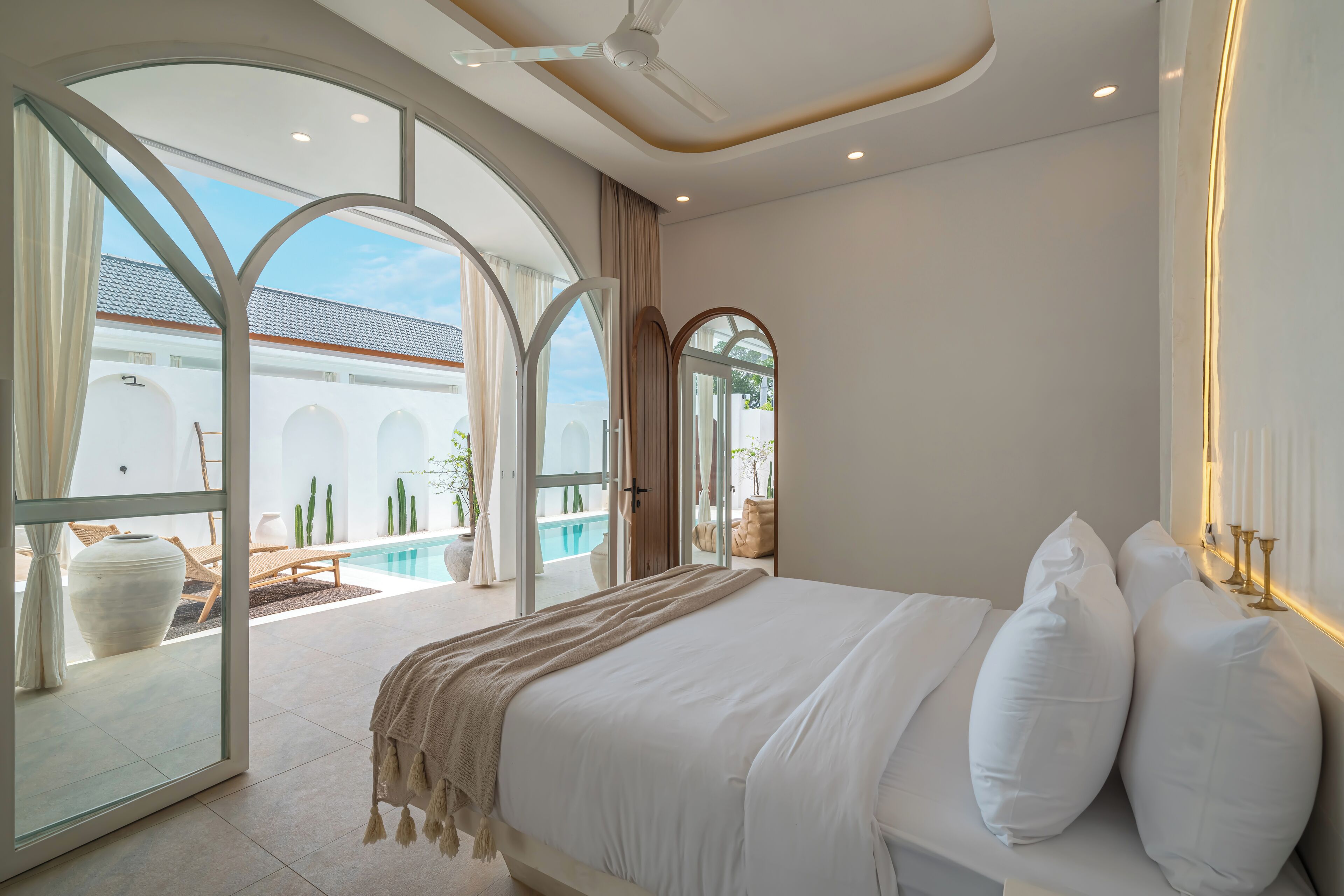 Luxury Villa, Patio, Pool View | 2 bedrooms, in-room safe, desk, iron/ironing board
