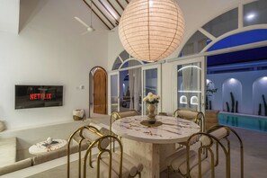 Luxury Villa, Patio, Pool View | Dining room - Villa Halle (Cemagi)
