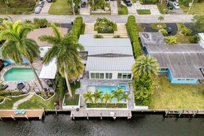 Exterior - Waterfront Escape with Pool, Hot Tub & Dock | Near World Cup 2026 | Gulfstream (Fort Lauderdale)
