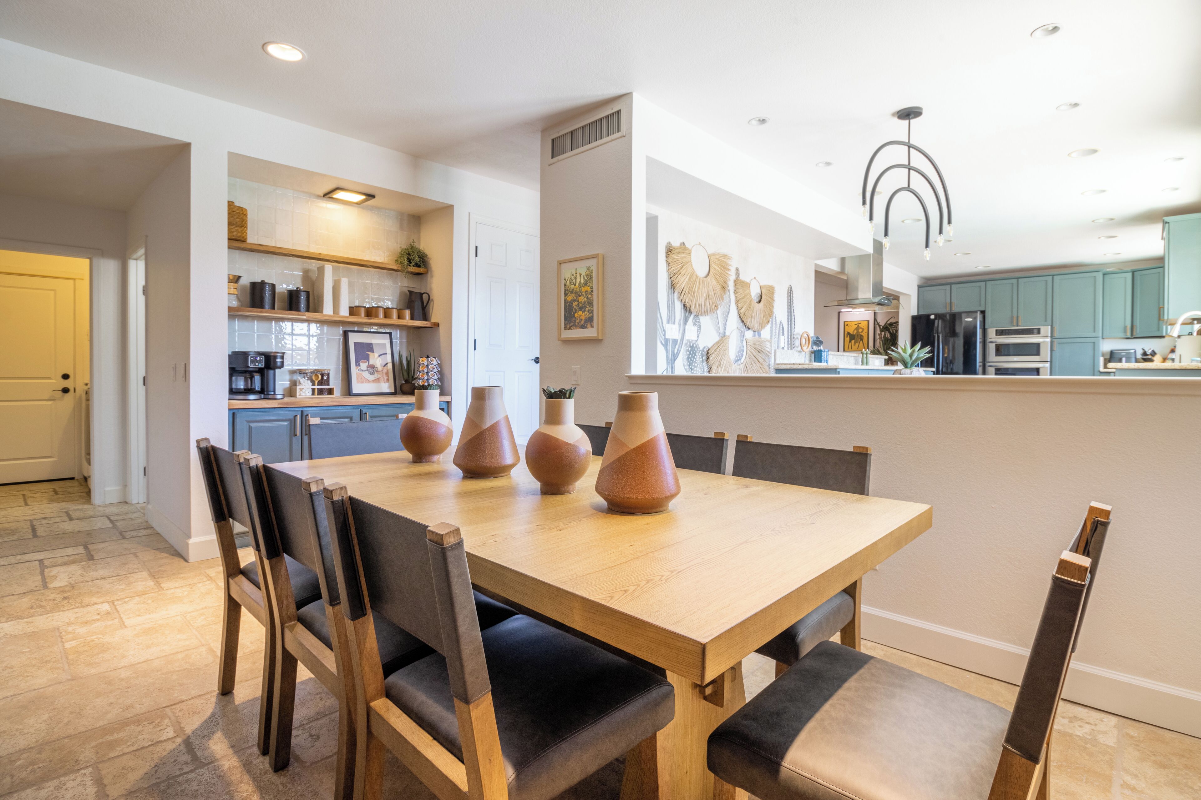 Large dining table for 8