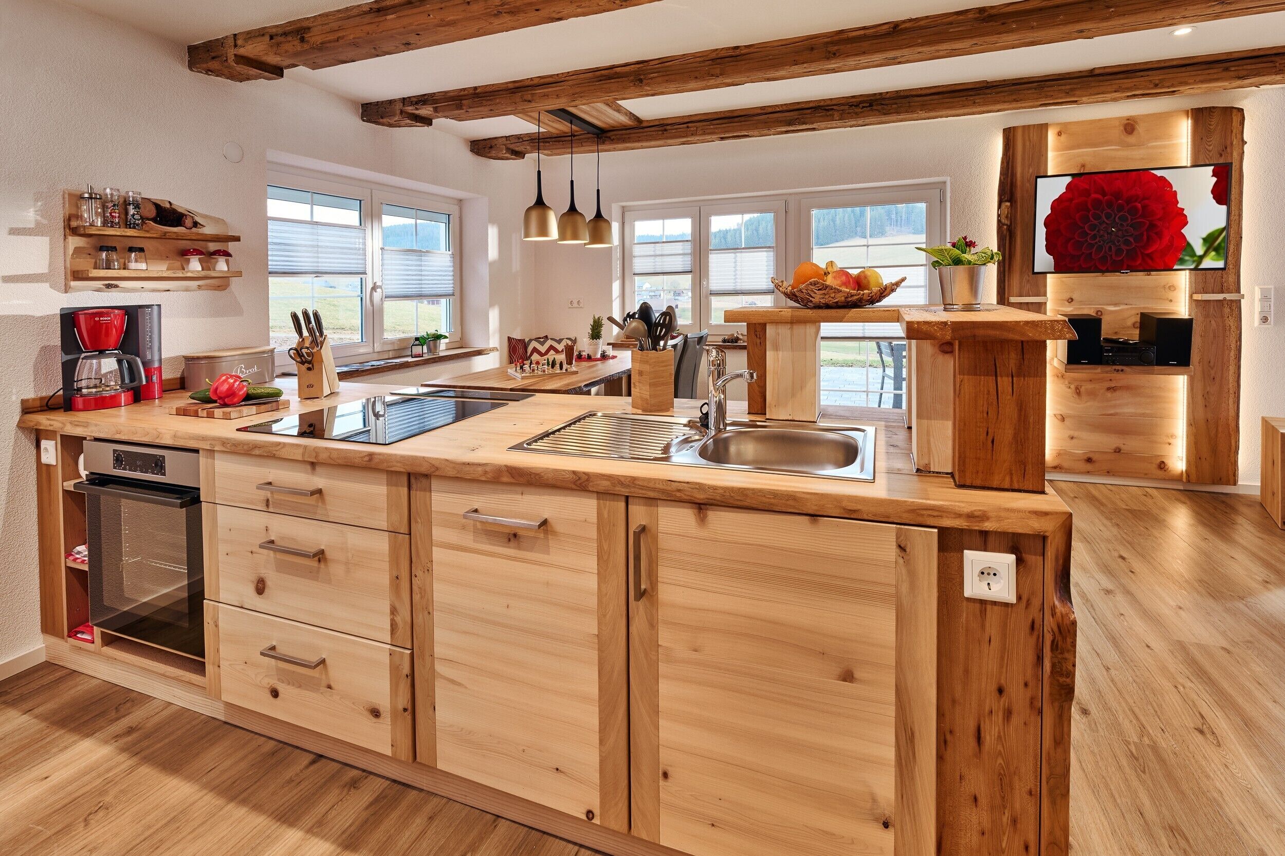 Fridge, oven, stovetop, dishwasher