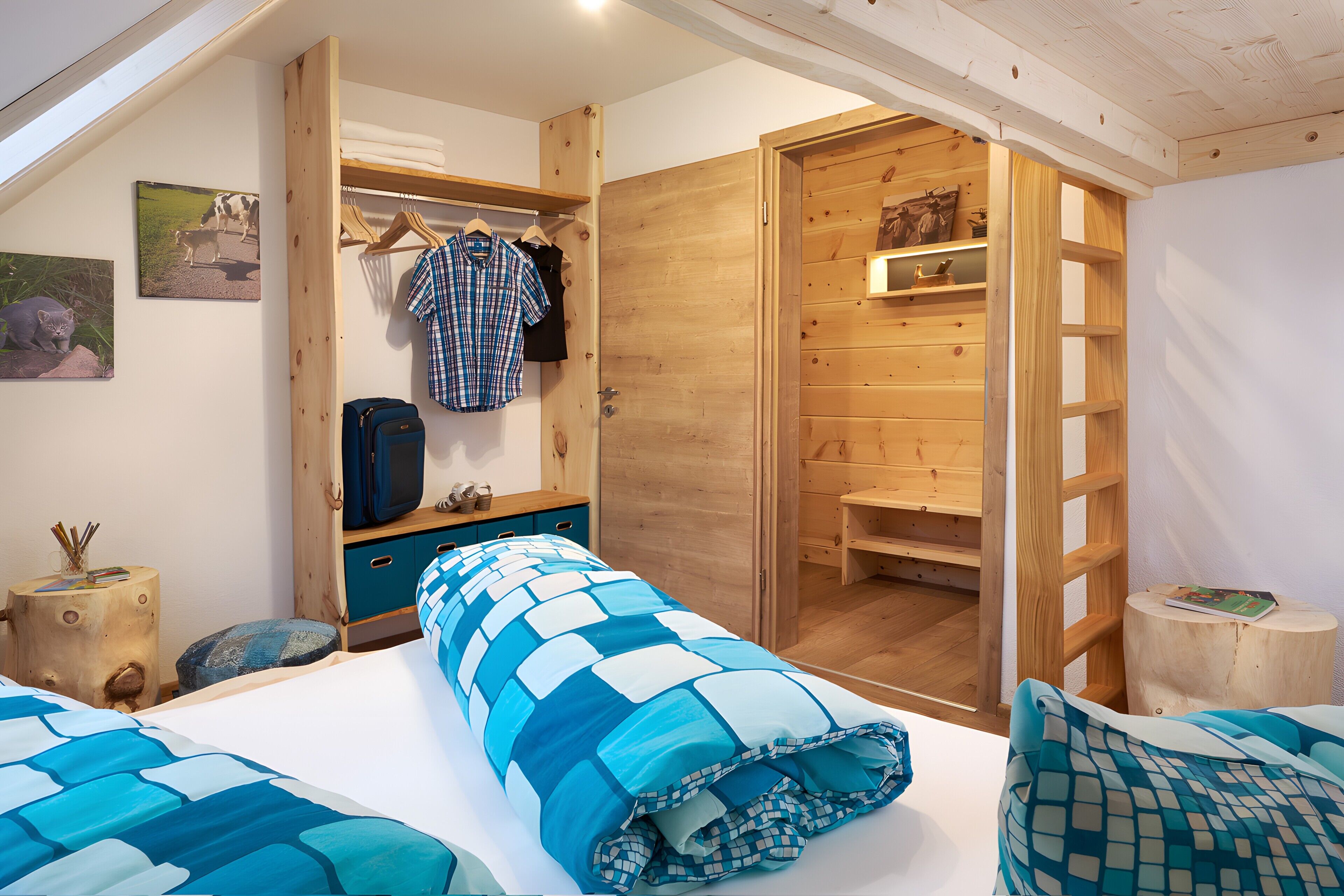 2 chambres, fer et planche à repasser, accès au Wi-Fi (inclus)