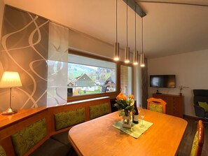 Dining - Holiday Apartment 'Belchen, Type B' with Mountain View, Balcony and Wi-Fi in Münstertal (Münstertal)