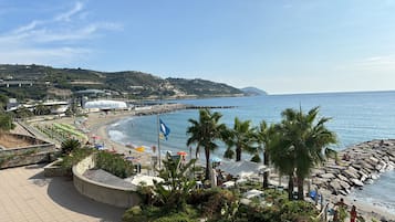 Sun loungers, beach towels