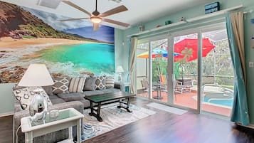 Smart TV, chimenea y videojuegos