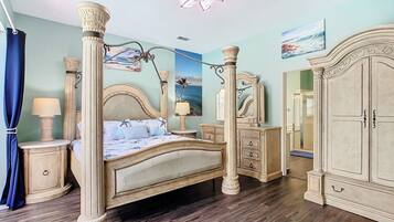 6 habitaciones, tabla de planchar con plancha y cuna de viaje