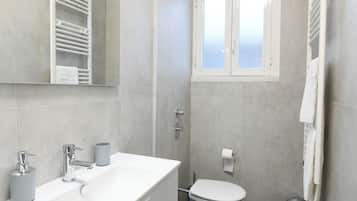 Ducha, secador de pelo, bidet, toallas