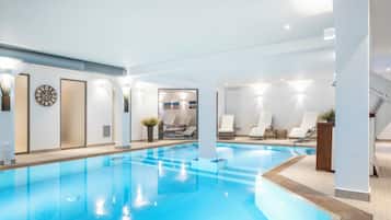 Indoor pool, a heated pool