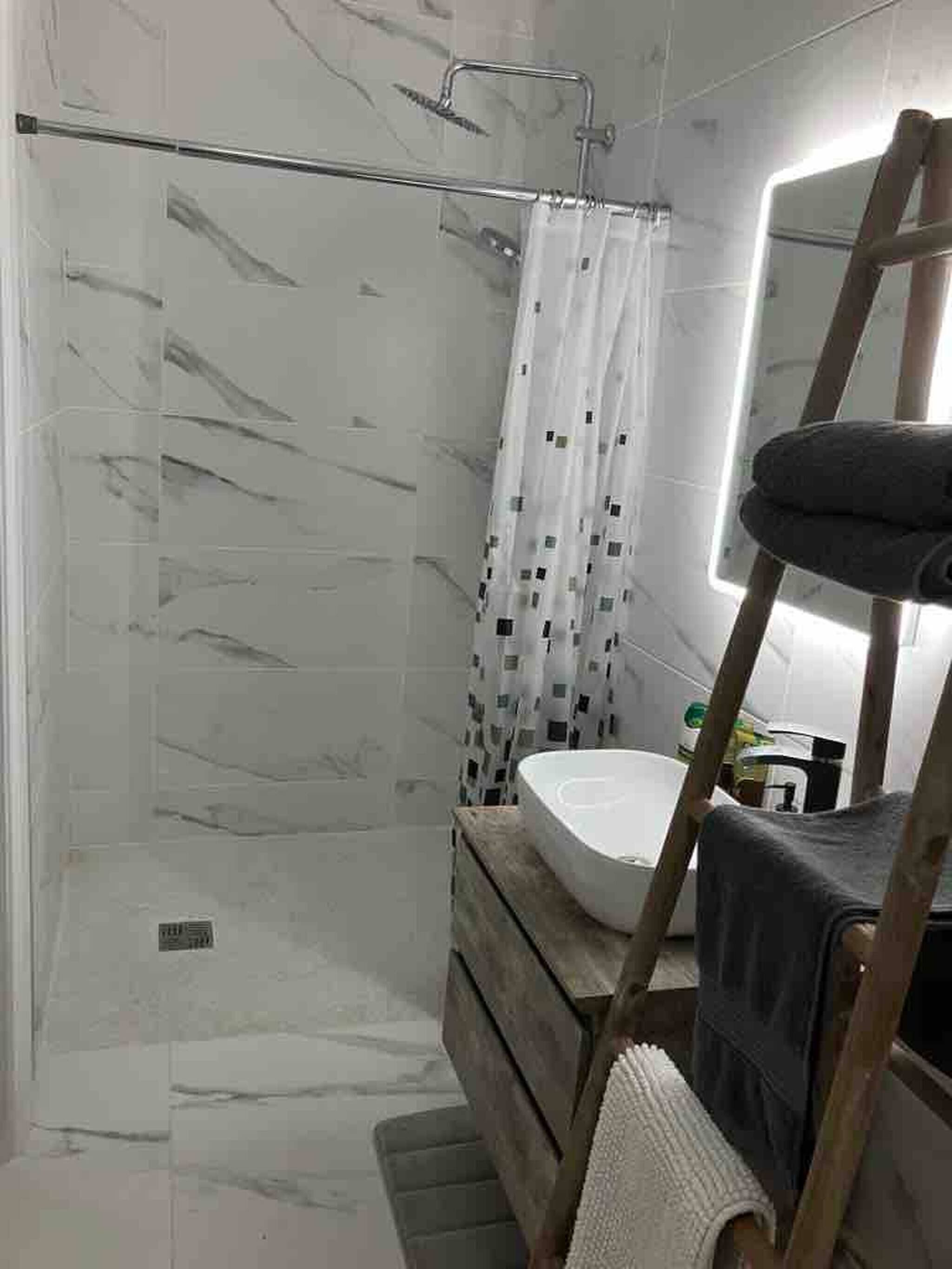 Apartamento, 2 quartos, para fumantes, vista para o jardim | Banheiro