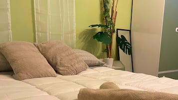 2 chambres, bureau, Wi-Fi, draps fournis