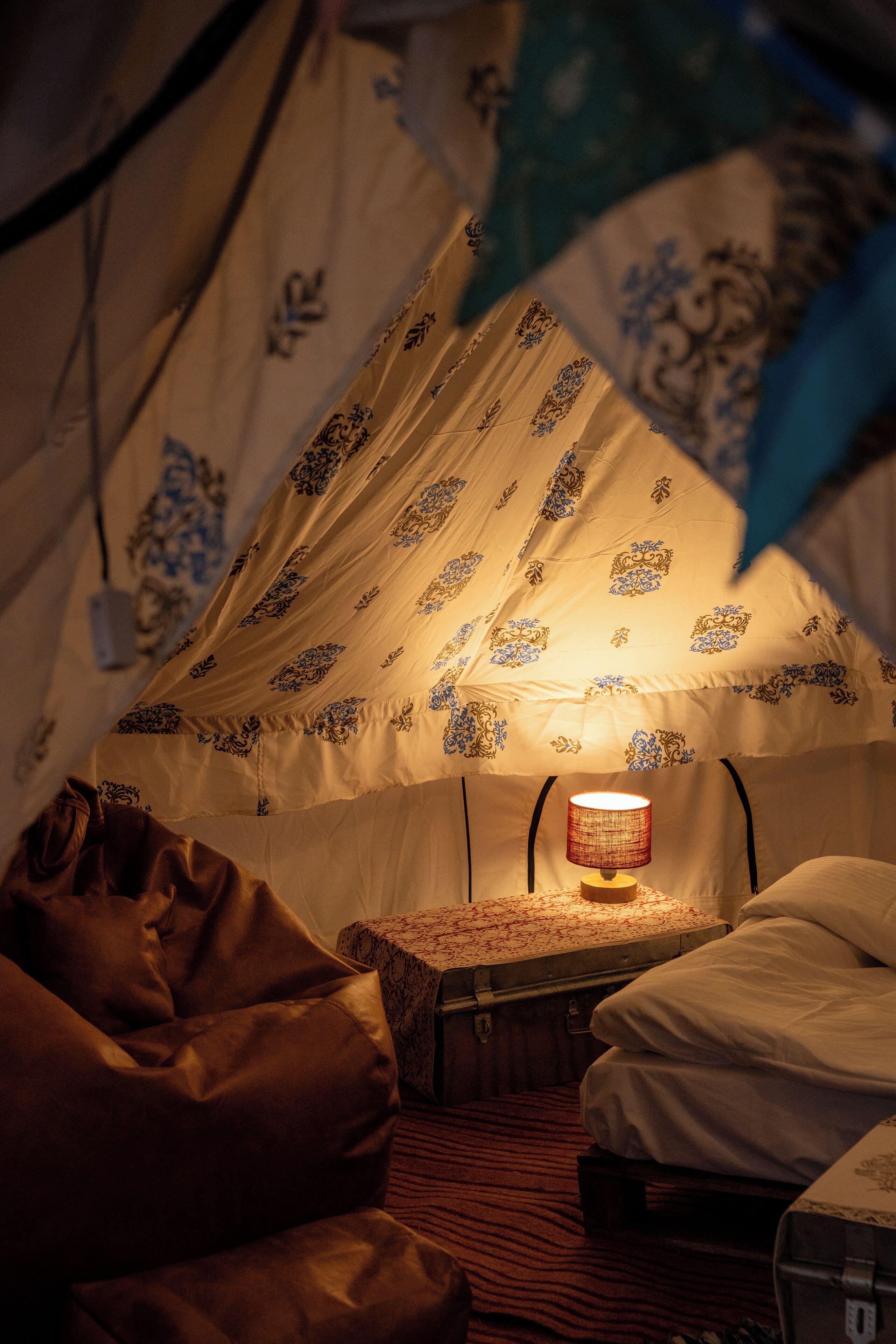 Tenda Mewah, pemandangan kebun | Seprai linen