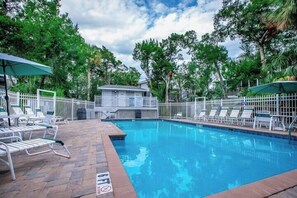 Una piscina riscaldata