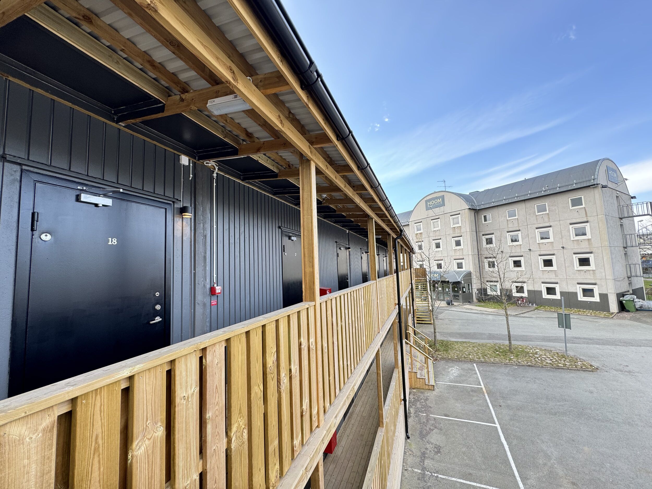 Overnatningsstedets facade