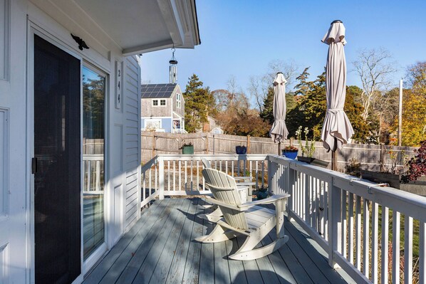 Terrace/patio - Wellfleet 2BR Retreat – Walk to Bay & Kayak! RPMC007 (Wellfleet)