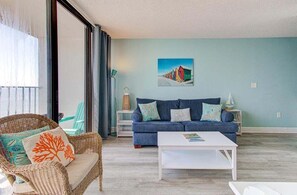 Condo, 1 Bedroom | Living area - 1108 Ocean Serenity 1 Bedroom Condo (Carolina Beach)