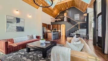 TV, livros, escritórios