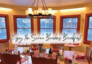 Dining - Cowboy's Delight Room at RiverSong Inn in Estes Park - Riverside in Rocky Mountain National Park (Estes Park)