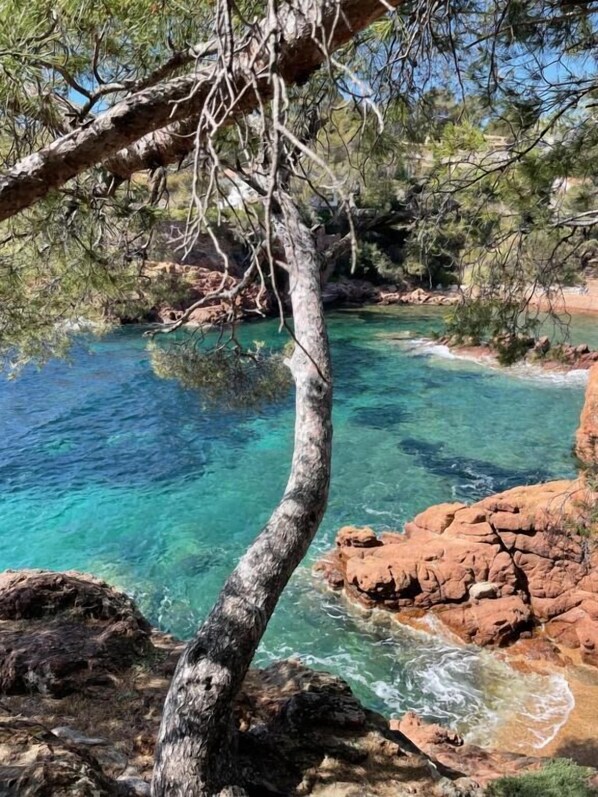 Beach nearby, white sand - Hôtel Le Flore (Fréjus)