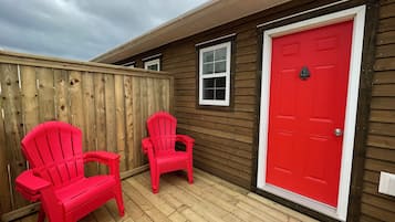 Cabin, 2 Bedrooms, Patio, Partial Ocean View | Terrace/patio