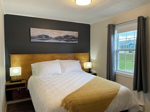 Ferienhütte, 2 Schlafzimmer, Küche, Meerblick | Kostenloses WLAN, Bettwäsche