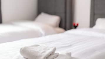 Classic dubbelrum eller tvÄbÀddsrum - utsikt mot trÀdgÄrden | RumsbekvÀmlighet