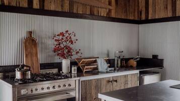 Fridge, oven, stovetop, toaster
