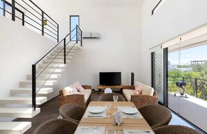Apartment, 2 Bedrooms, Smoking, Private Pool | Living room