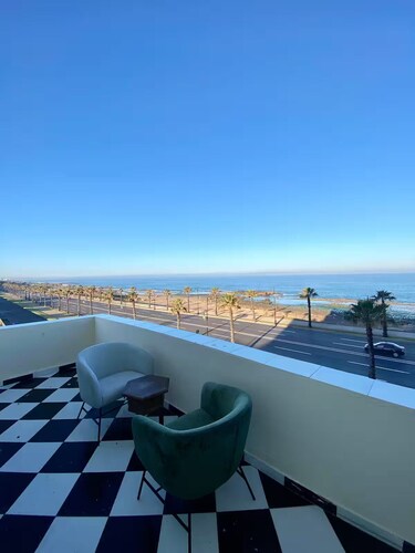 Charming apartment: Panoramic terrace with sea view