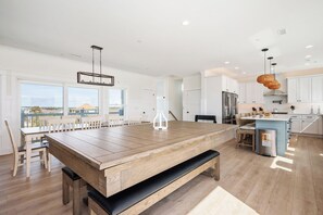 Dining - Seaside Delight: Luxury Oceanfront Home with Pool, Elevator (Oak Island)