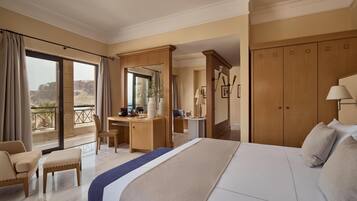 Appartement Duplex, vue partielle sur la mer | 1 chambre, coffres-forts dans les chambres