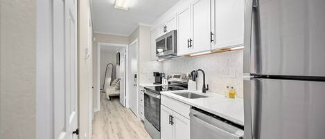 Microwave, oven, stovetop, dishwasher