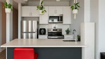 Microwave, oven, stovetop, dishwasher