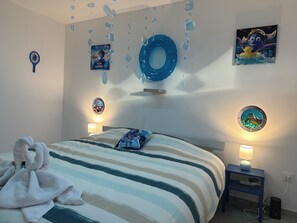 3 soverom, reiseseng for barn, wi-fi (inkludert) og sengetøy