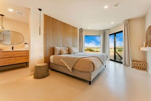 3 bedrooms, desk, iron/ironing board, travel crib