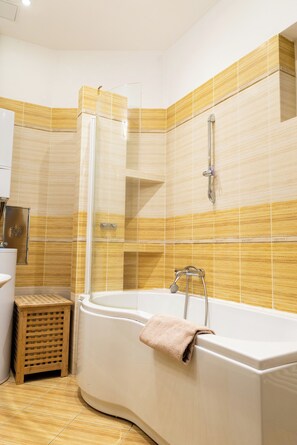 Deluxe Apartment, City View | Bathroom - Katerina's Old Town Suite (Prague)