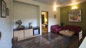 Chambre luxueuse double | Aire de séjour
